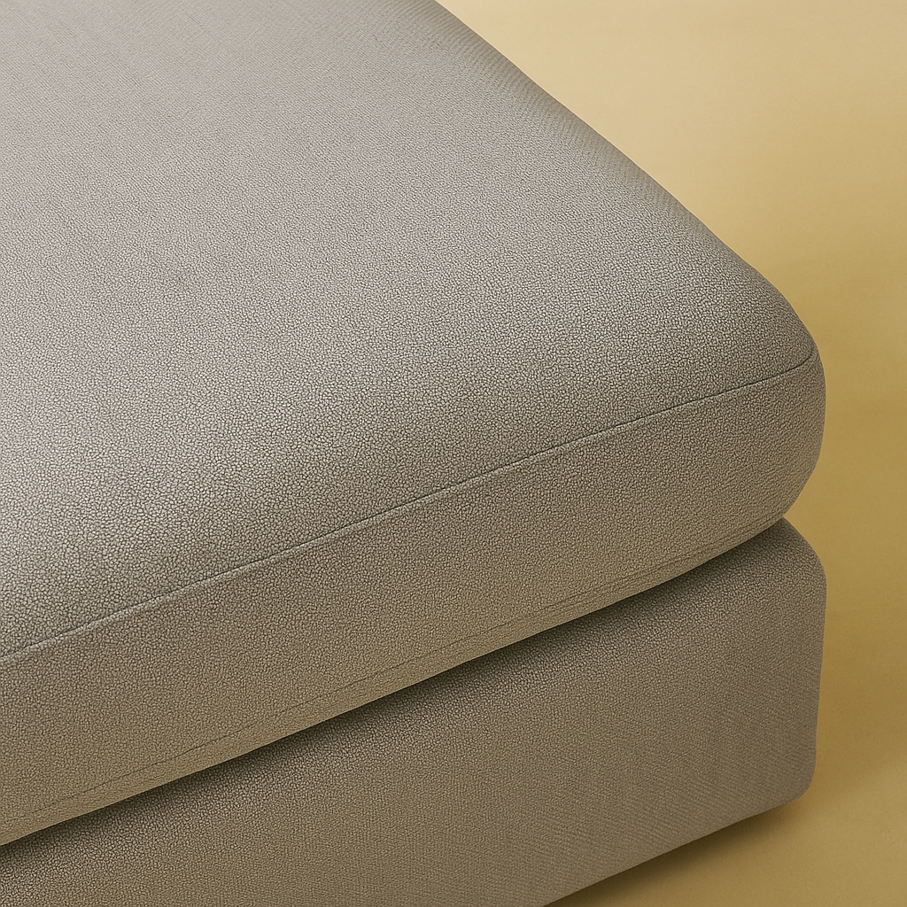 Beckham Linen Fabric Ottoman