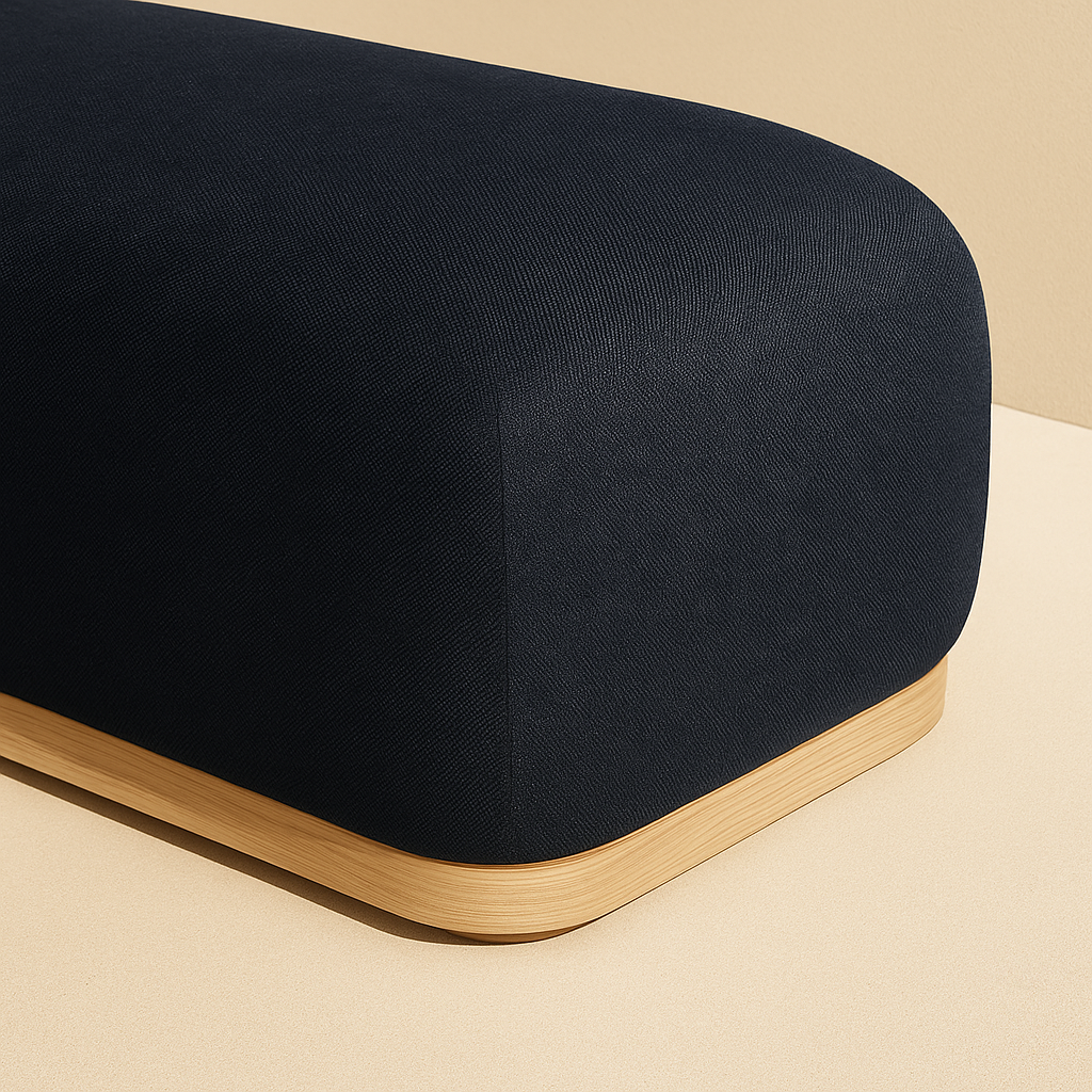 Calum Chenille Fabric Bench