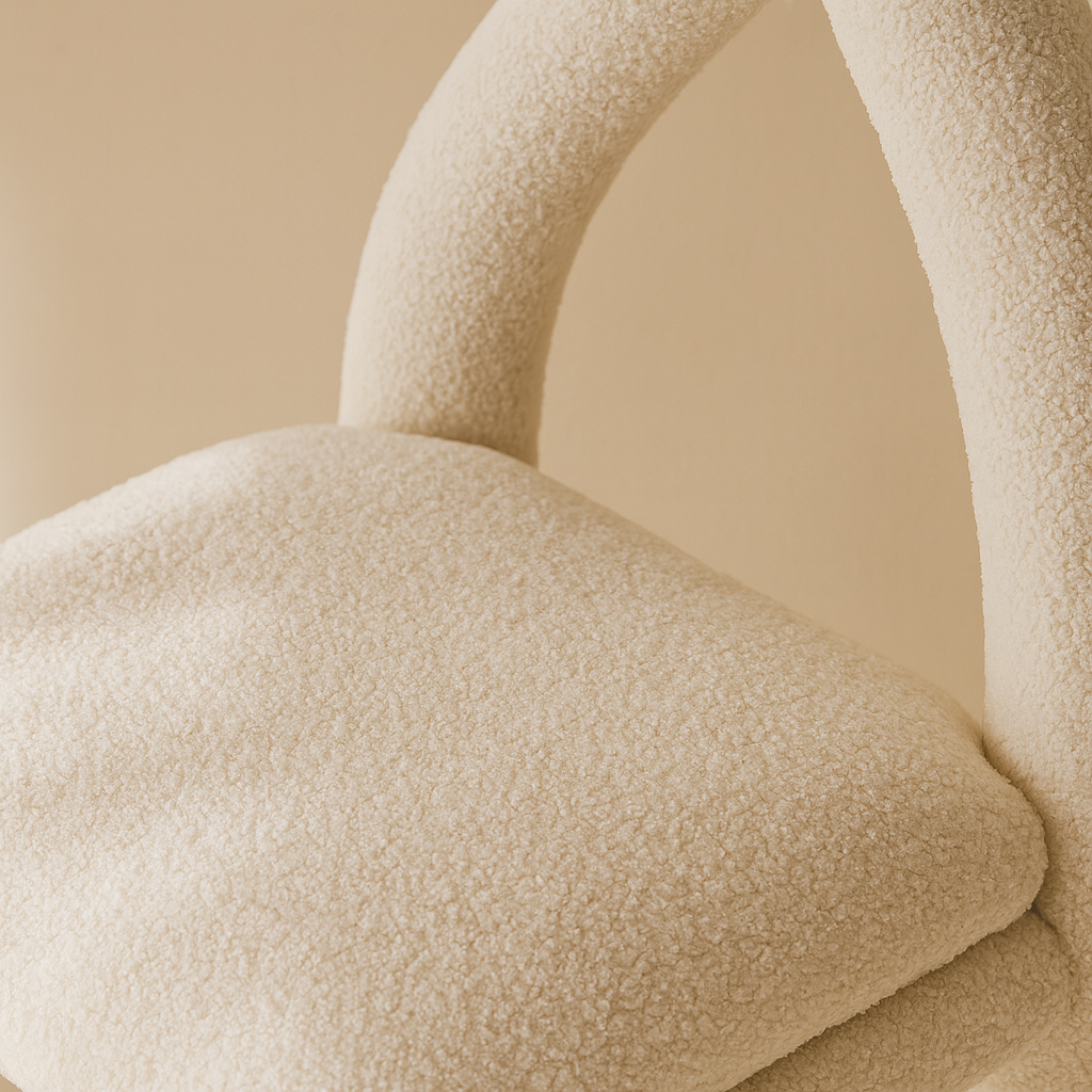 Xena Boucle Fabric Accent Chair / Dining Chair