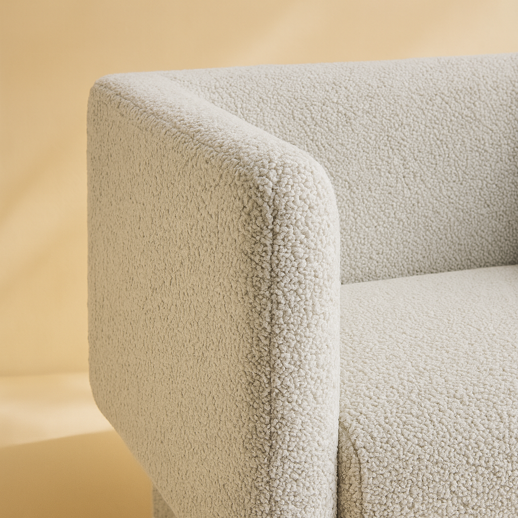 Vera Boucle Fabric Upholstered Accent Chair