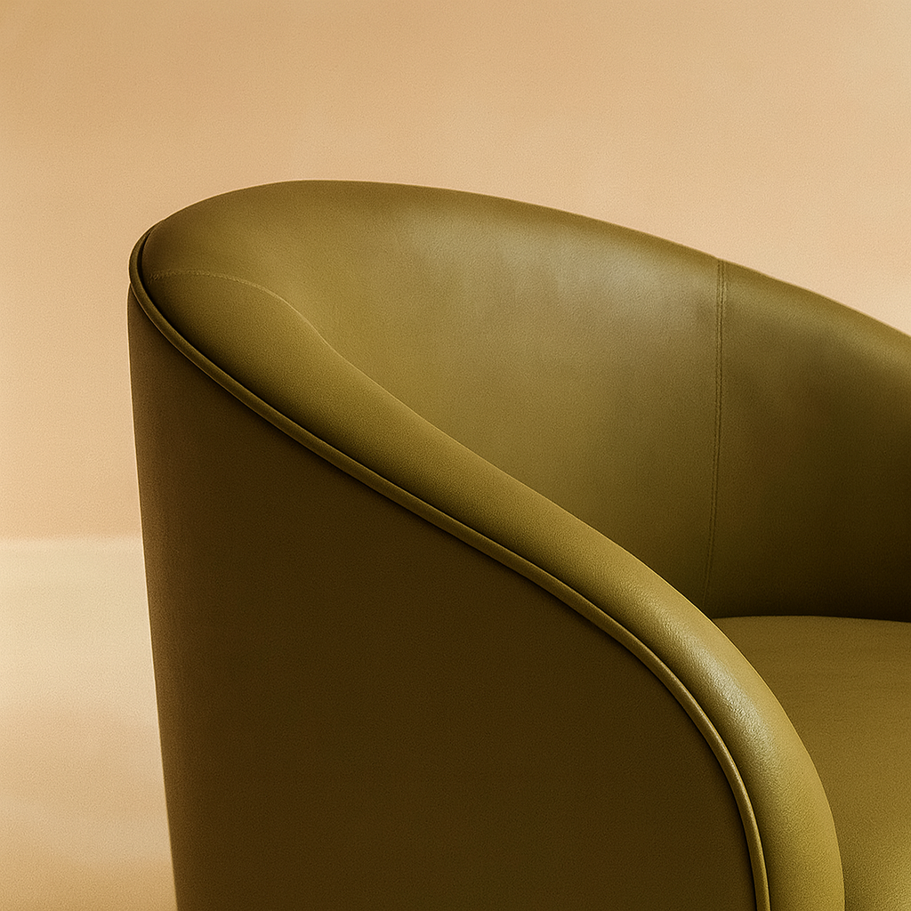 Gibson Vegan Leather Accent Chair