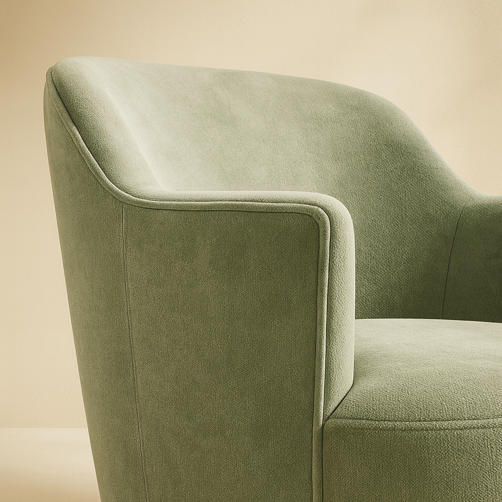 Clarita Chenille Fabric Accent Chair