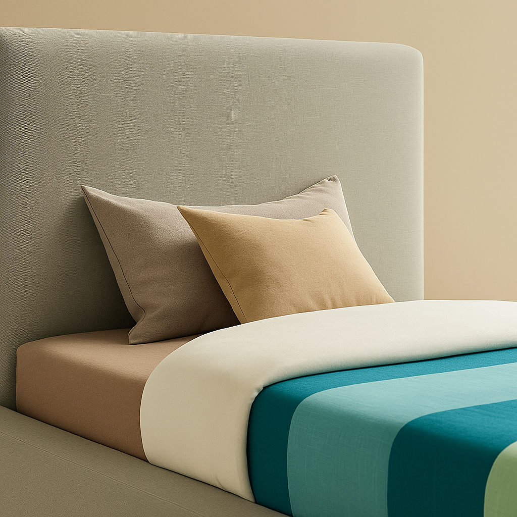 Devin Linen Fabric Bed