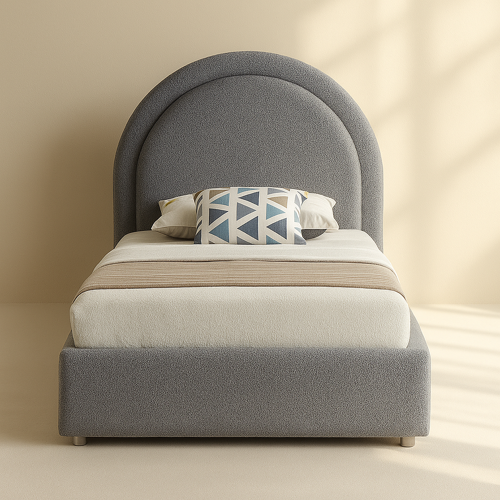 Milo Boucle Fabric Bed