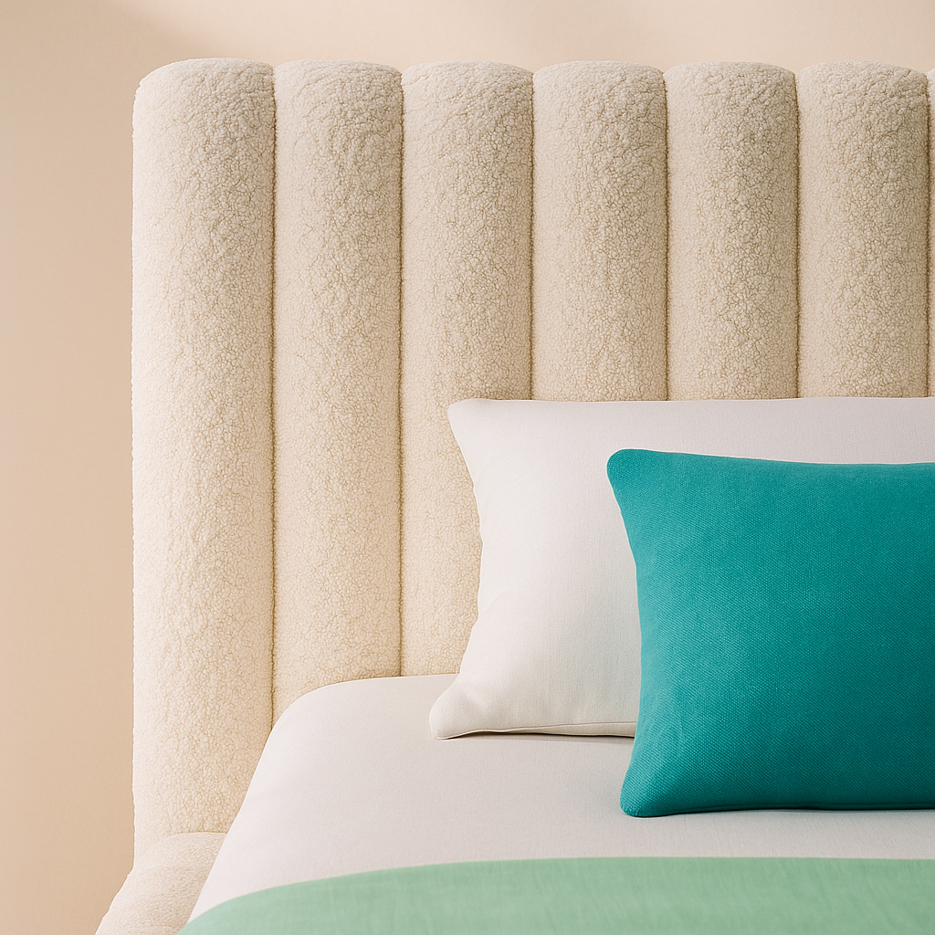 Nash Boucle Fabric Bed