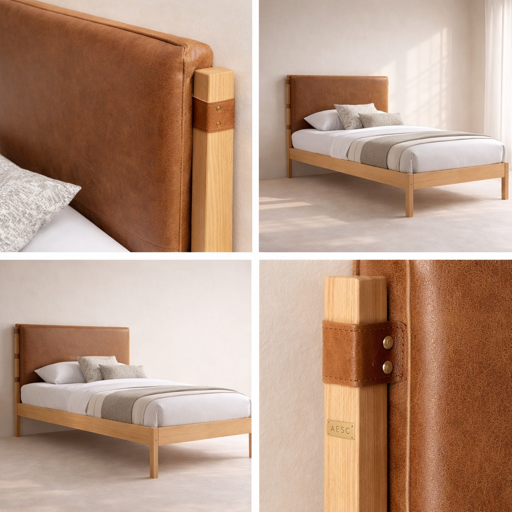 Asher Vegan Leather Bed