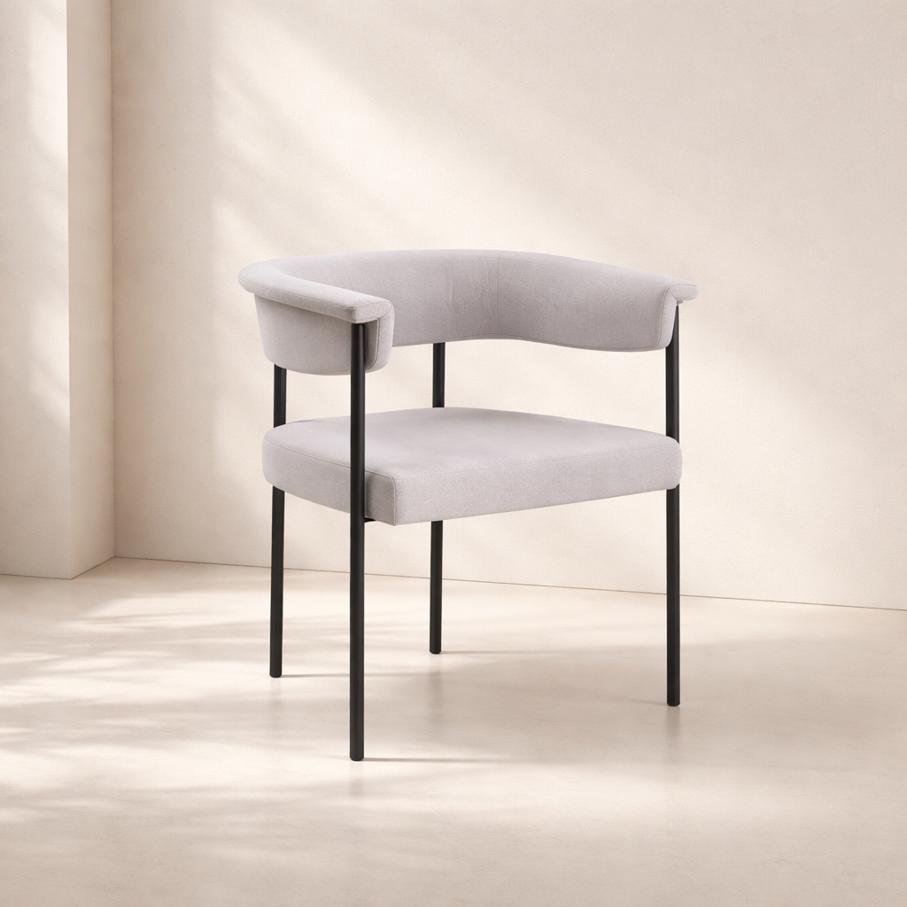 Malin Linen Fabric Dining Chair (set of 2)