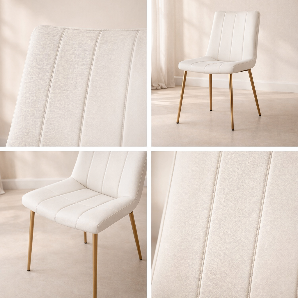 Isla Vegan Leather Dining Chair (set of 2)