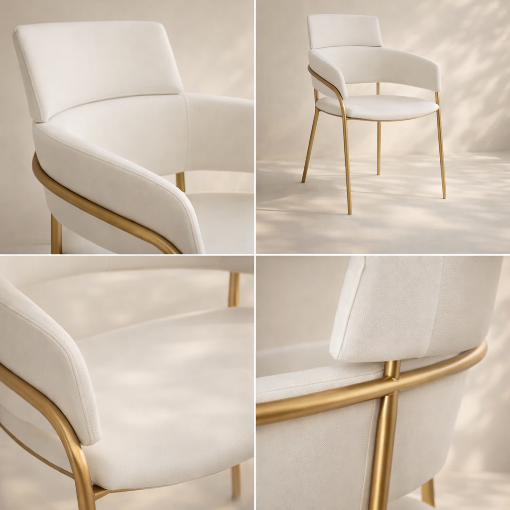 Yara Vegan Leather Dining Chair (set of 2)