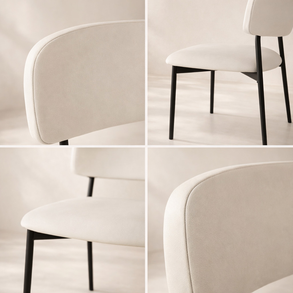 Lupita Vegan Leather Upholstered Dining Chair (set of 2)