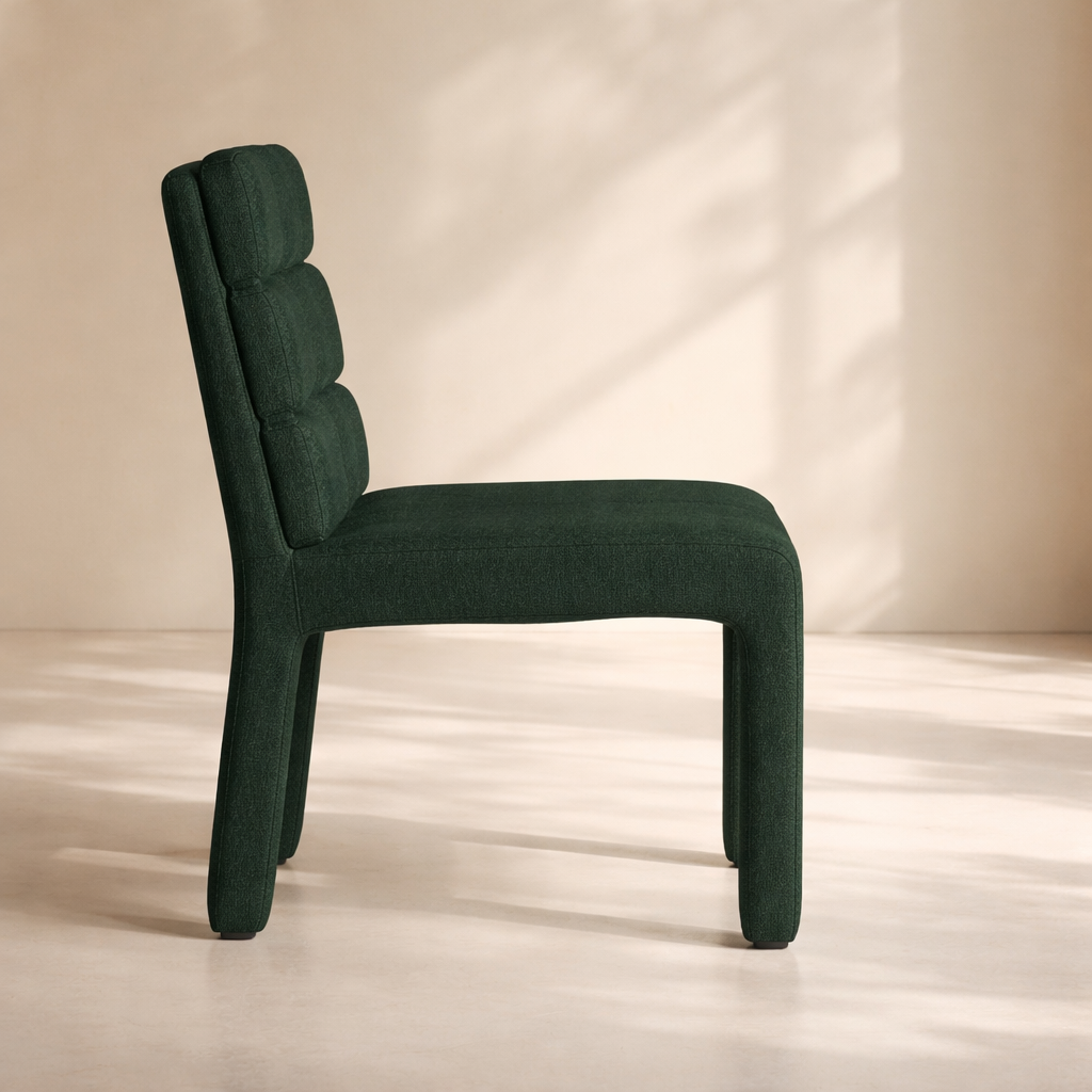 Kai Boucle Fabric Dining Chair (set of 2)