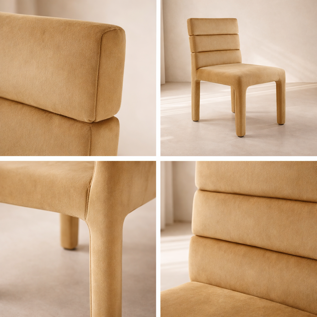 Kai Velvet Fabric Dining Chair (set of 2)