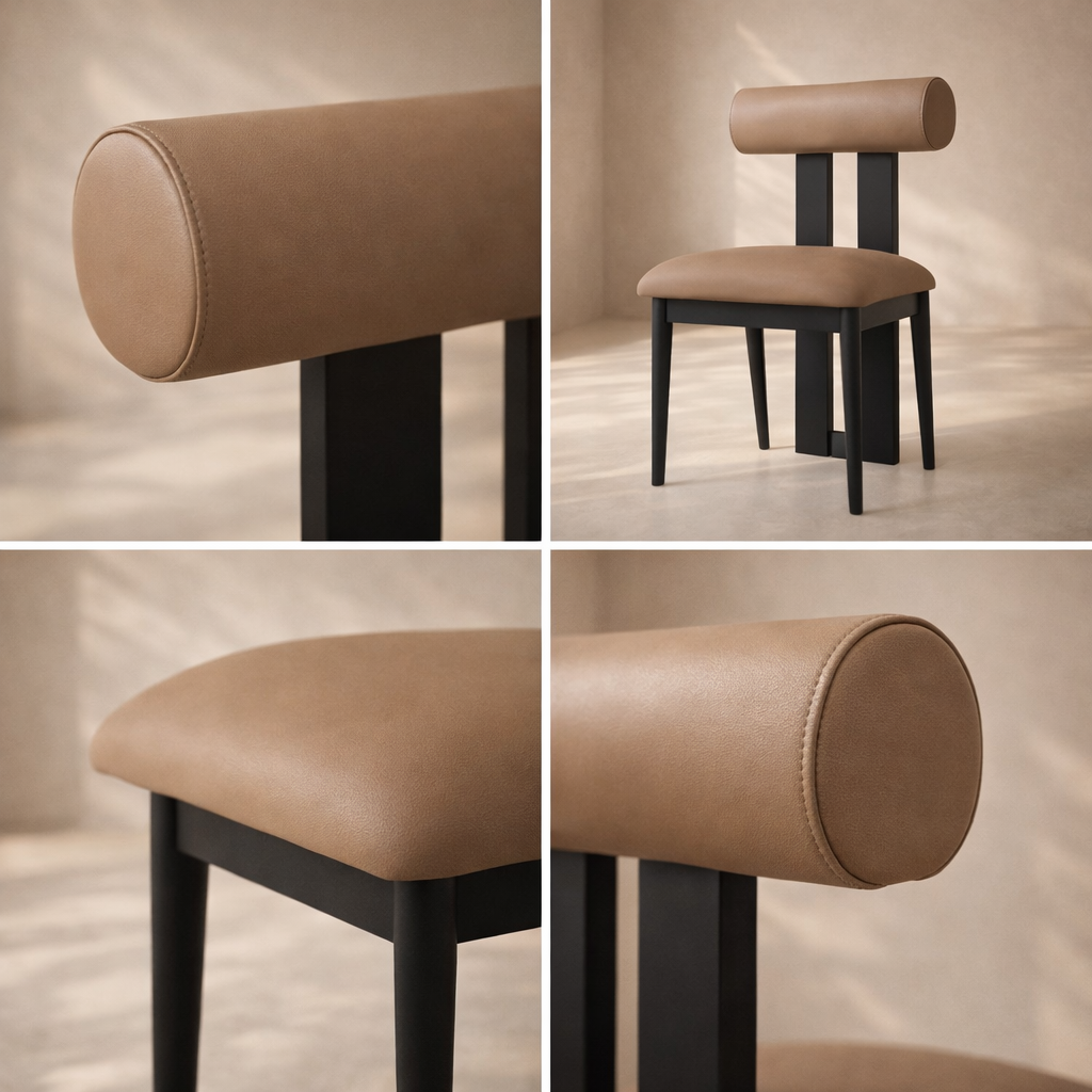 Dario Vegan Leather Upholstered Dining Chair (set of 2)