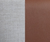 Blake Vegan Leather and Linen Fabric Bed