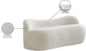 Flair Boucle Fabric Bench