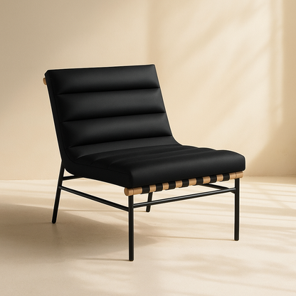 Burke Vegan Leather Accent Chair