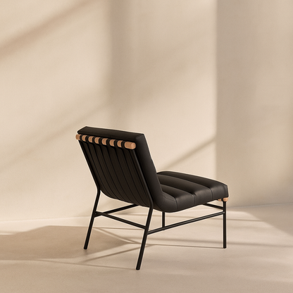 Burke Vegan Leather Accent Chair