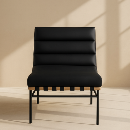 Burke Vegan Leather Accent Chair