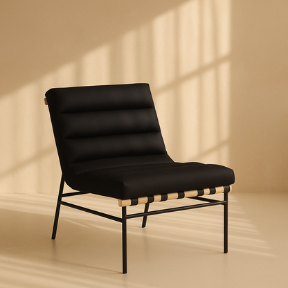 Burke Vegan Leather Accent Chair