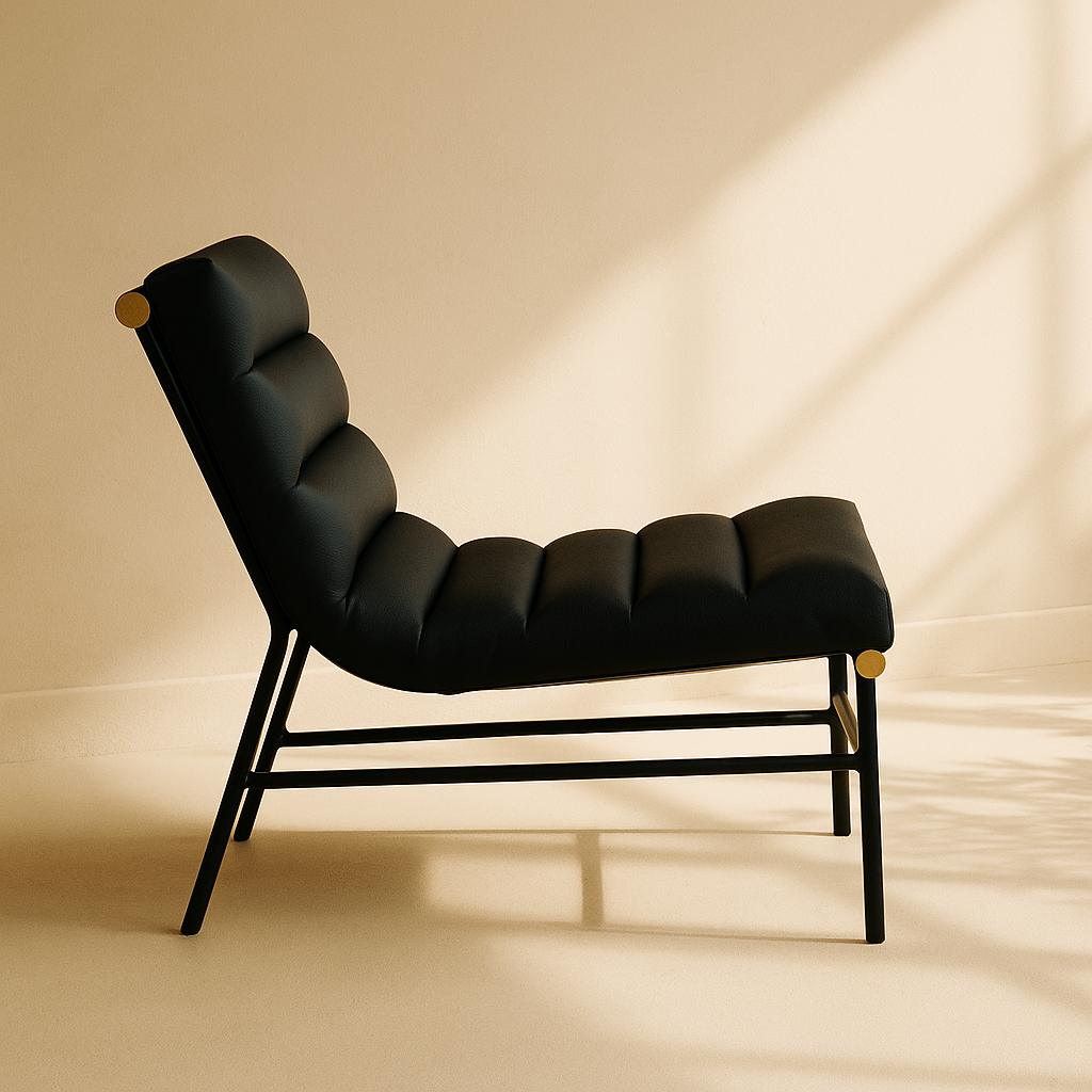 Burke Vegan Leather Accent Chair