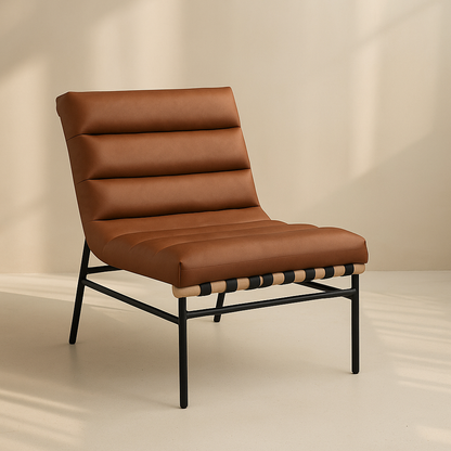 Burke Vegan Leather Accent Chair