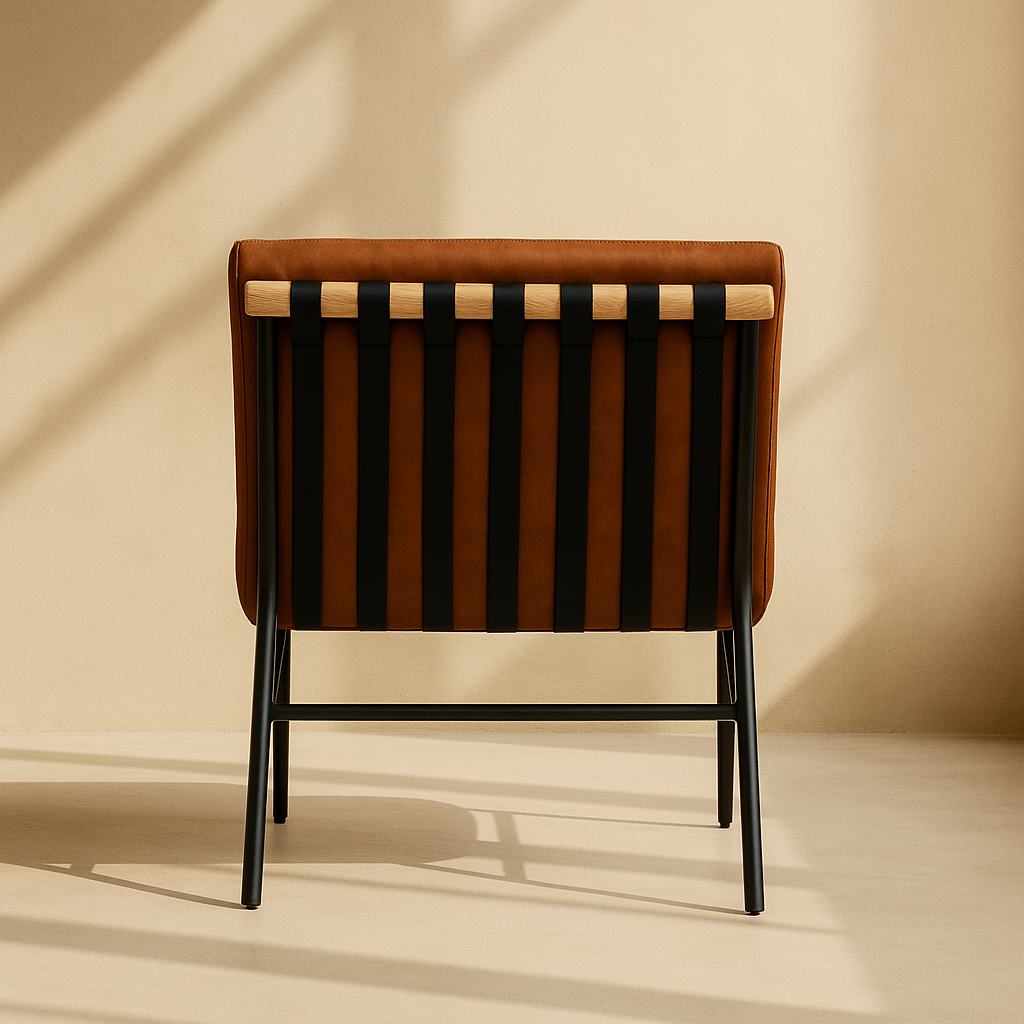 Burke Vegan Leather Accent Chair