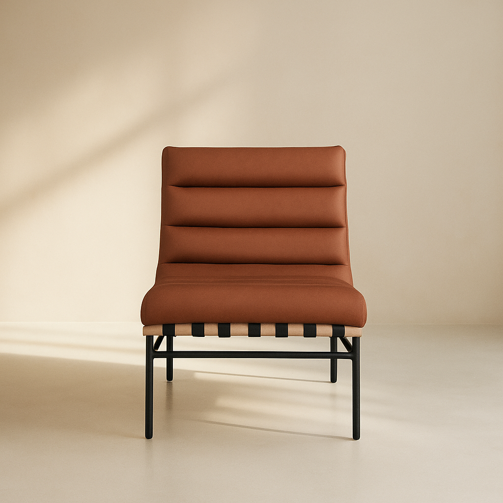 Burke Vegan Leather Accent Chair