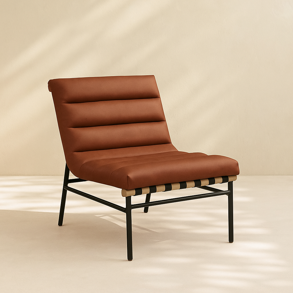 Burke Vegan Leather Accent Chair