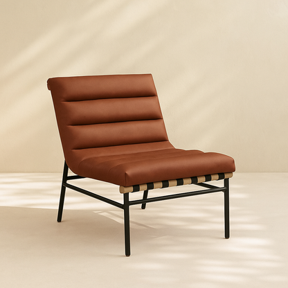 Burke Vegan Leather Accent Chair