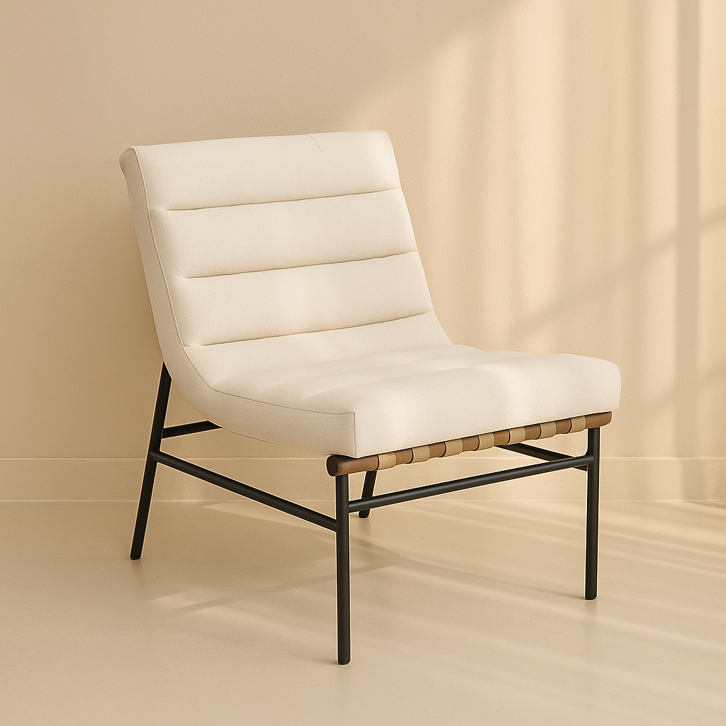 Burke Vegan Leather Accent Chair