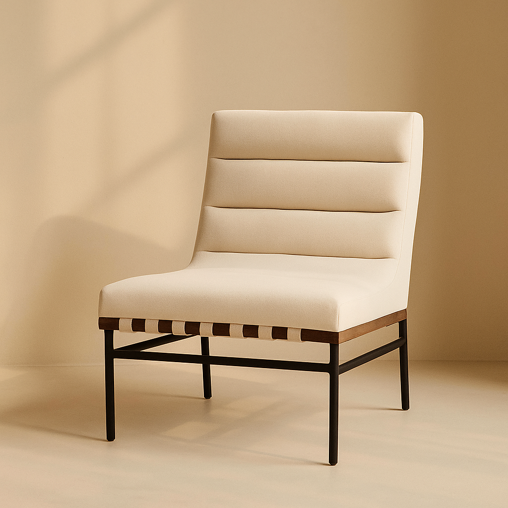 Burke Vegan Leather Accent Chair