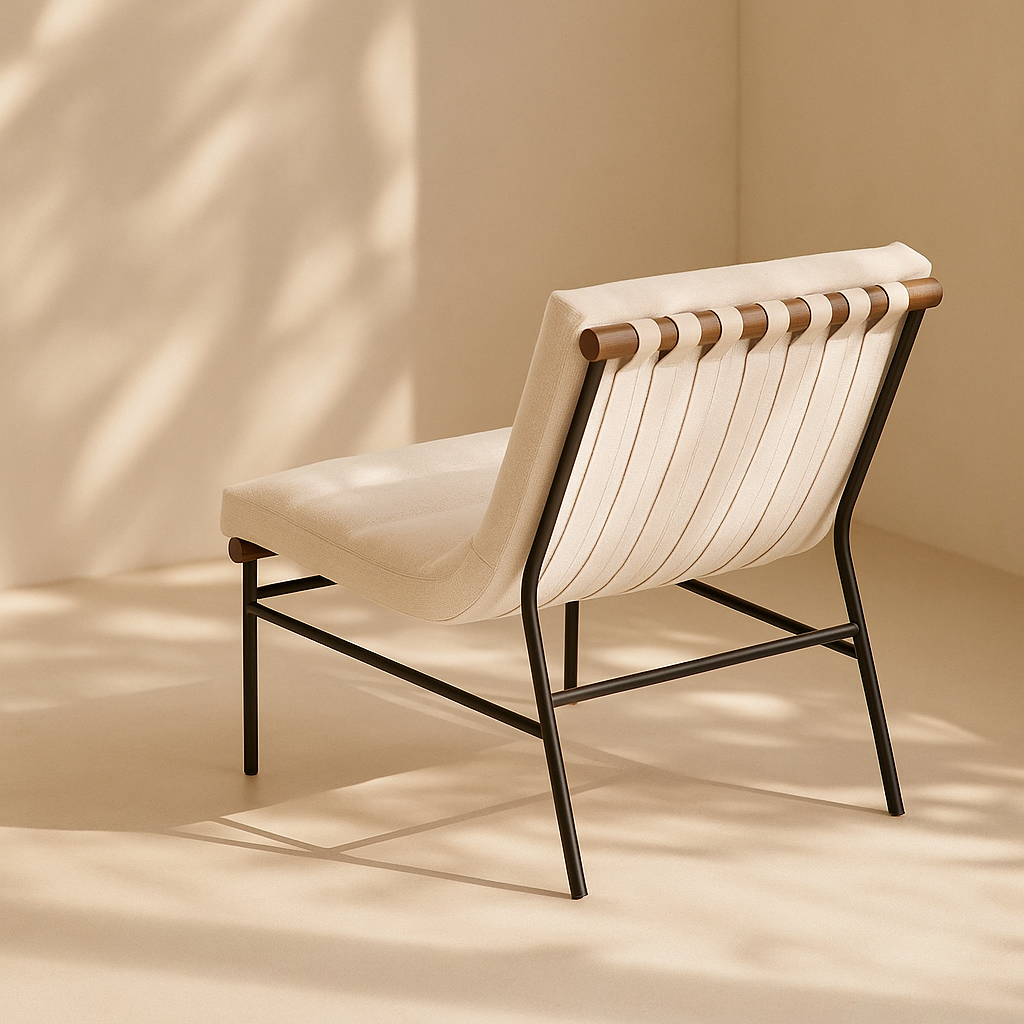 Burke Vegan Leather Accent Chair