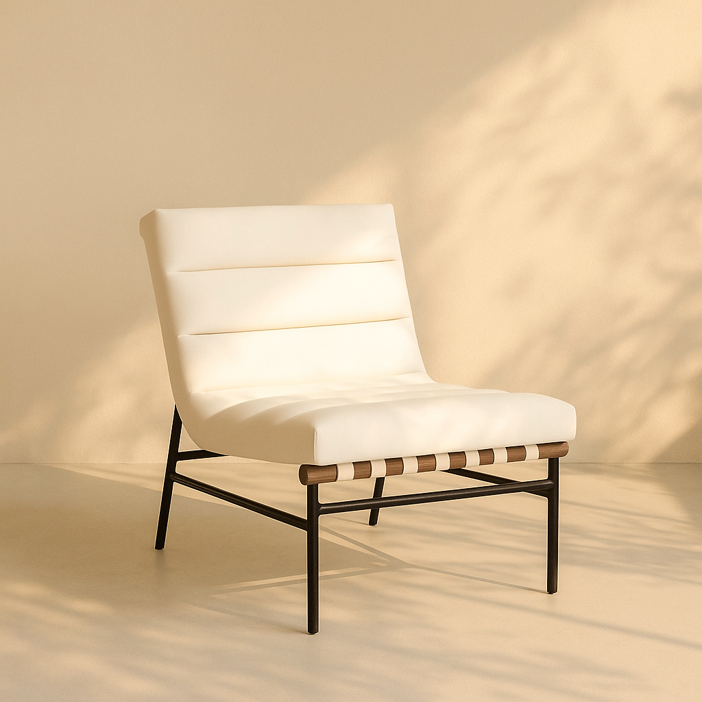 Burke Vegan Leather Accent Chair