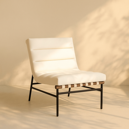 Burke Vegan Leather Accent Chair