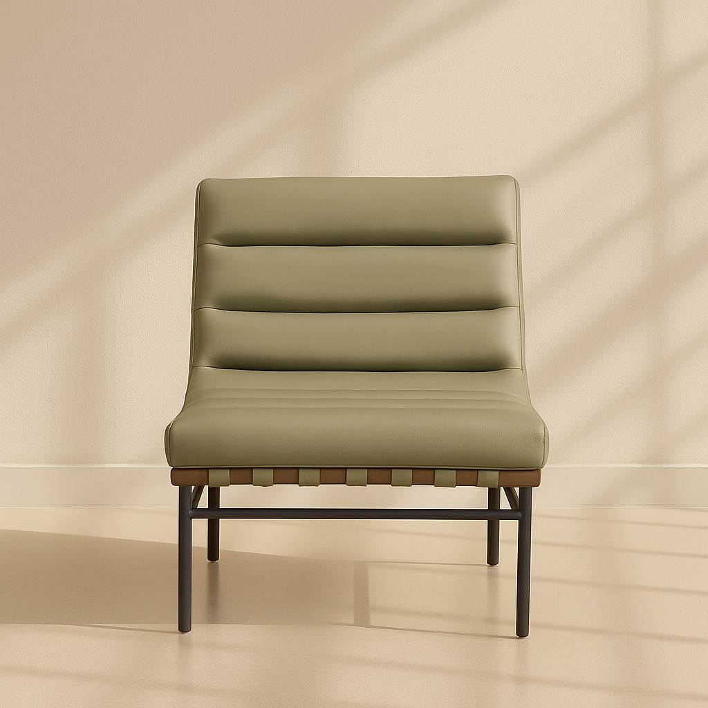 Burke Vegan Leather Accent Chair