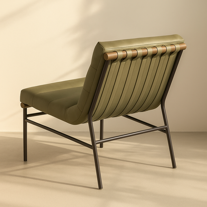 Burke Vegan Leather Accent Chair