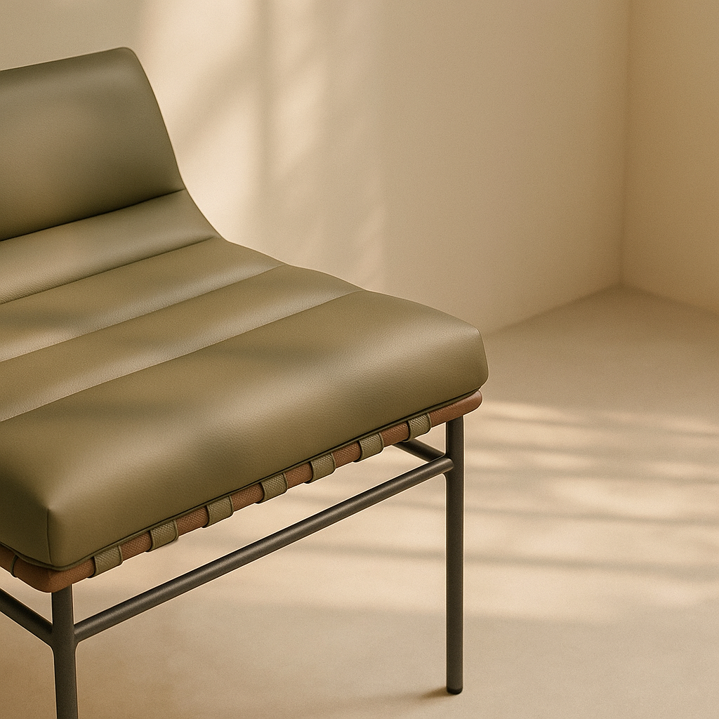 Burke Vegan Leather Accent Chair