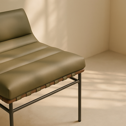 Burke Vegan Leather Accent Chair