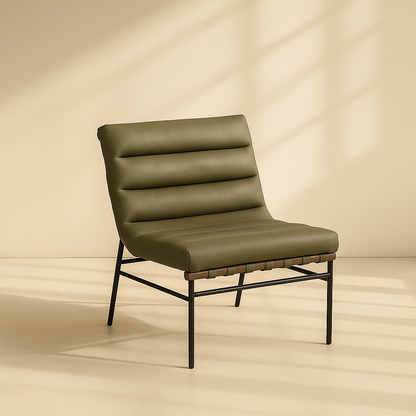 Burke Vegan Leather Accent Chair