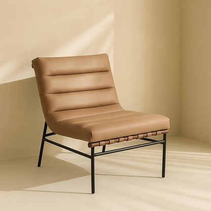 Burke Vegan Leather Accent Chair