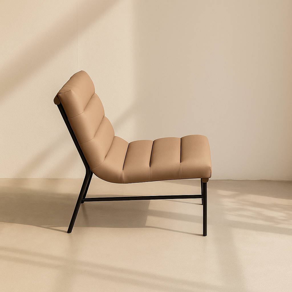 Burke Vegan Leather Accent Chair