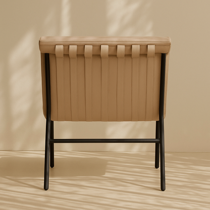 Burke Vegan Leather Accent Chair