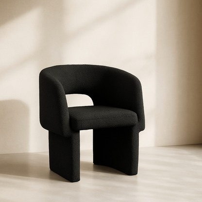 Emmet Boucle Fabric Accent Chair
