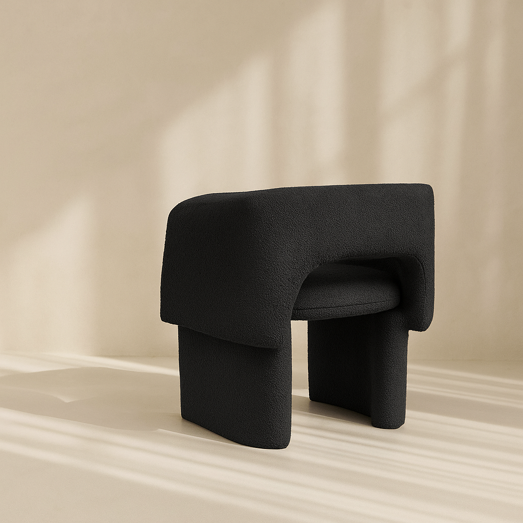 Emmet Boucle Fabric Accent Chair