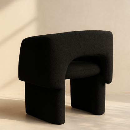 Emmet Boucle Fabric Accent Chair