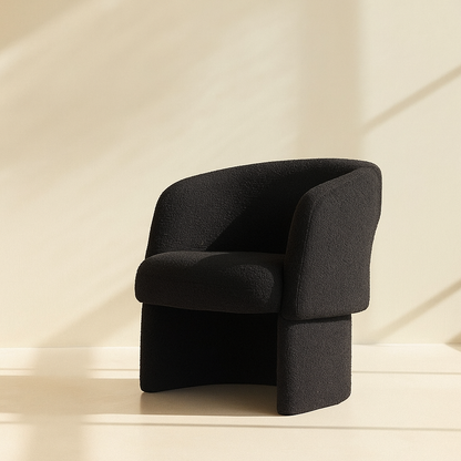 Emmet Boucle Fabric Accent Chair