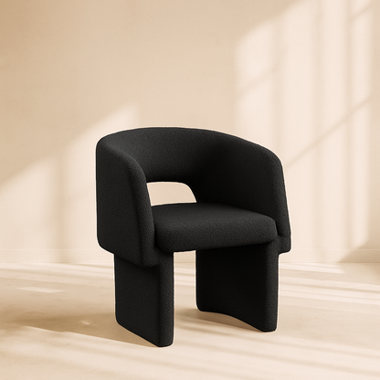 Emmet Boucle Fabric Accent Chair