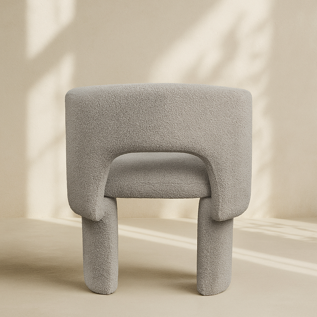 Emmet Boucle Fabric Accent Chair