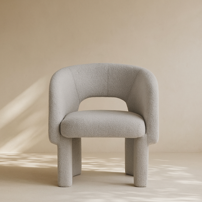 Emmet Boucle Fabric Accent Chair