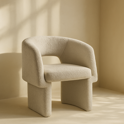Emmet Boucle Fabric Accent Chair